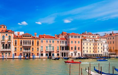 canal Grande ile basilica di santa maria della salute Venedik, İtalya