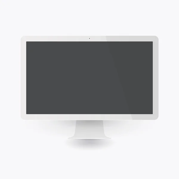 Flat computer mockup — Stock Vector