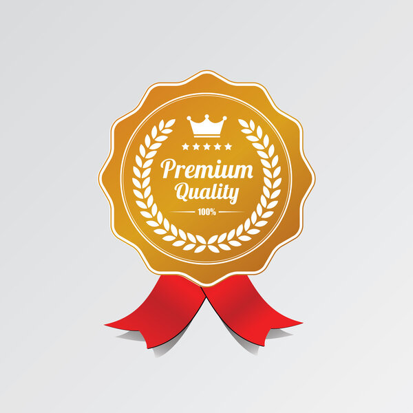 Golden Premium Quality Badge