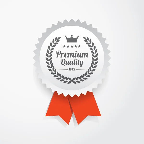 Emblema de qualidade Premium dourado — Vetor de Stock