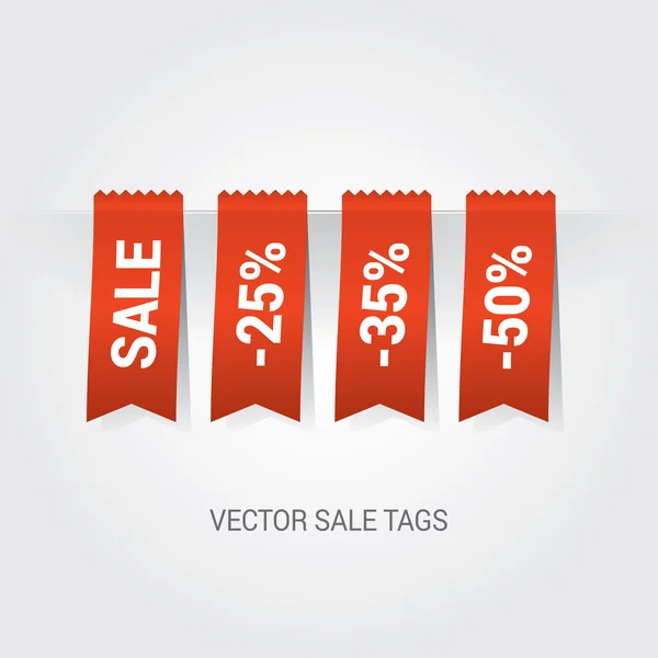 Descuento etiquetas de vector de color — Vector de stock