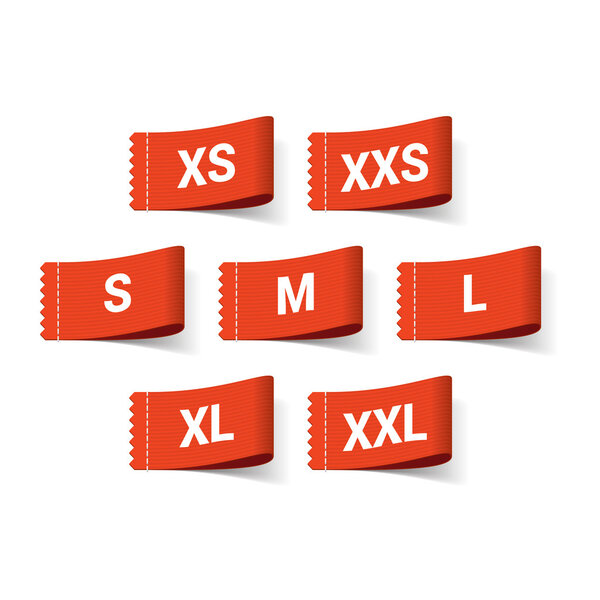 Clothing size labels