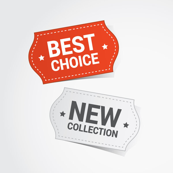 Discount color vector labels