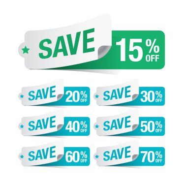 Discount tags clipart
