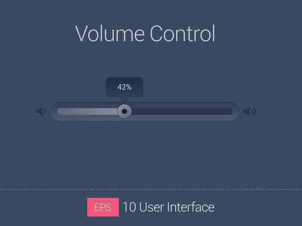 Web volume controlli cursori Illustrazione Stock