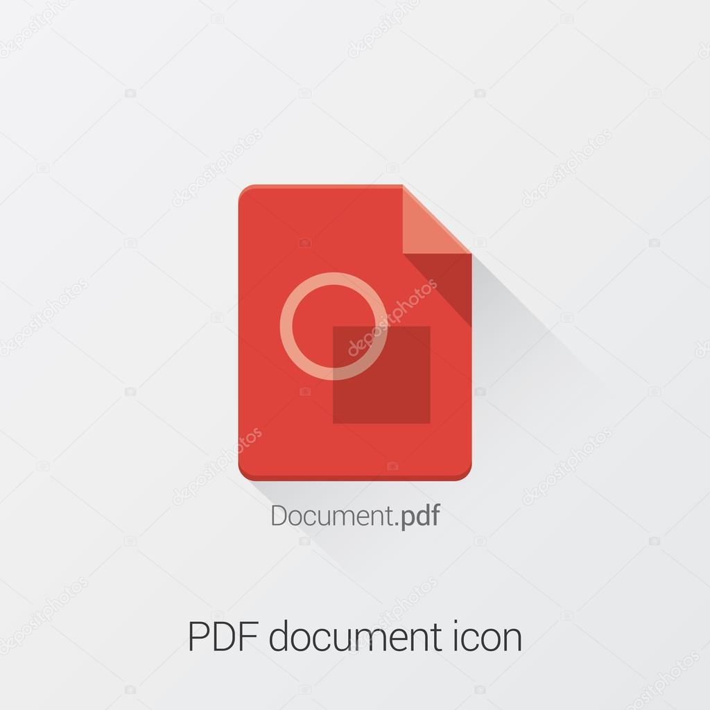 Document format icon. Flat UI
