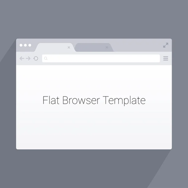 Flat browser template — Stock Vector