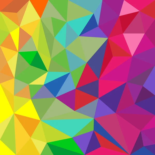 Rainbow color triangular vector pattern abstract background — Stock Vector