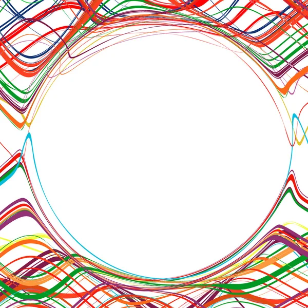 Resumen arco iris curvo rayas color línea fondo — Archivo Imágenes Vectoriales