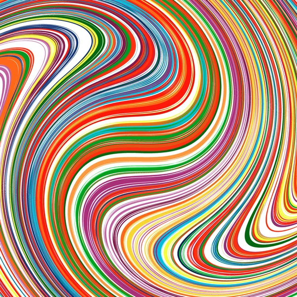 Sanat çizgi renk çizgili arka plan illüstrasyon kavisli — Stok Vektör