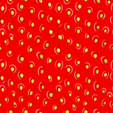 Sorunsuz doku çilek vektör desen arka plan