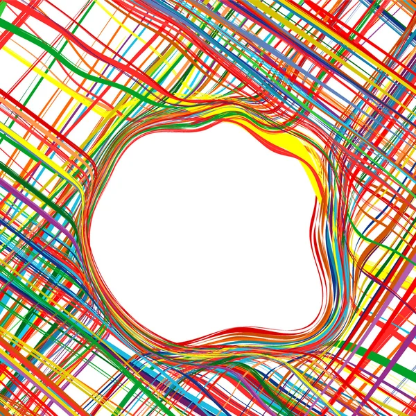 Art line abstrakt färg krökta ränder bakgrund vektor med utrymme för text — Stock vektor
