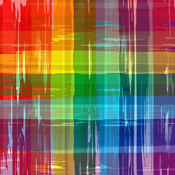 Abstrait arc-en-ciel couleurs plaid fond — Image vectorielle