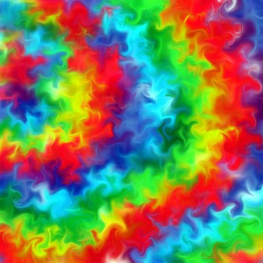 Gökkuşağı rengi boya fractal sanat arka plan