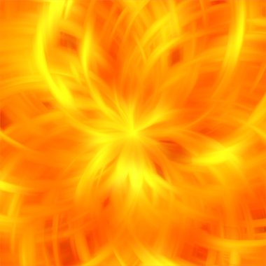Turuncu renk ateş ışınları arka plan