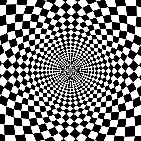 optical illusion zoom black and white background