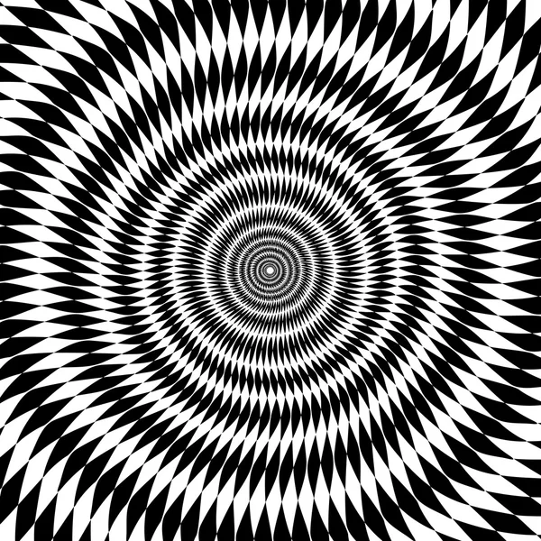 Optik illüzyon zum siyah ve beyaz arka plan — Stok Vektör