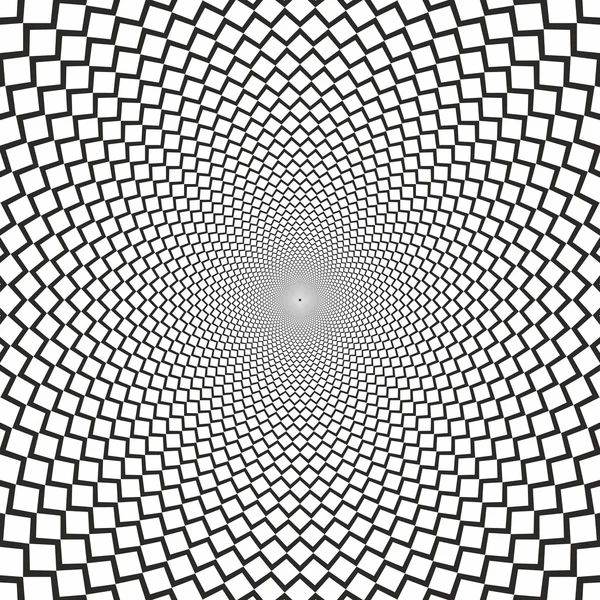 Illusion d'optique lignes nettes fond noir et blanc — Image vectorielle