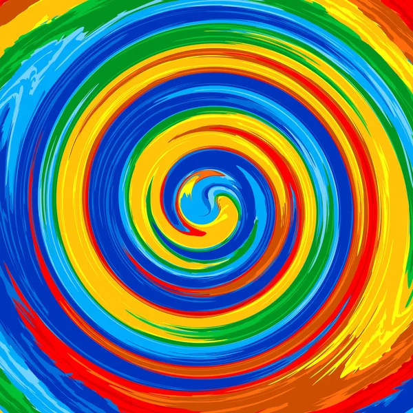 Swirl rainbow stänk färg måla abstrakt bakgrund — Stock vektor