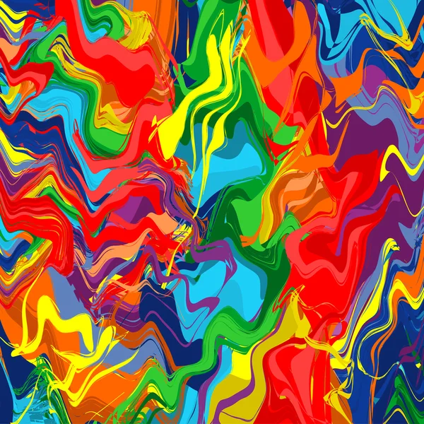 Regenbogen Farbe Spritzpinsel Striche malen Hintergrund — Stockvektor