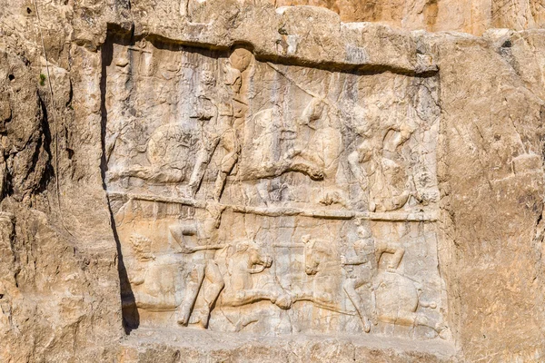 Ancient carvings at Naqsh-e Rustam necropolis in Iran — Stock Photo, Image