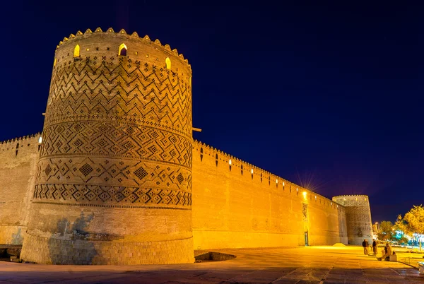 Karim Khan citadel at night in Shiraz, Iran — Stock Photo, Image