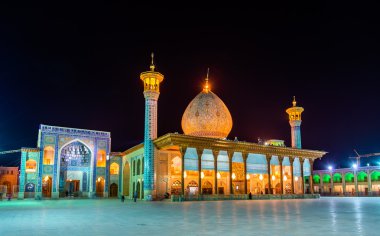 Shah Cheragh, a funerary monument and mosque in Shiraz -  Iran clipart