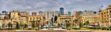 Bakü kış Park Panoraması