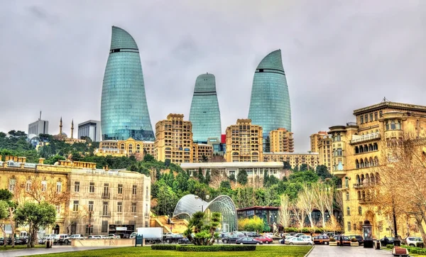 O centro da cidade de Baku — Fotografia de Stock