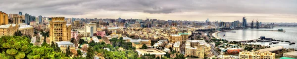 Panorama van de stad Bakoe — Stockfoto