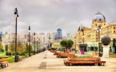 Bakü kış Park Panoraması
