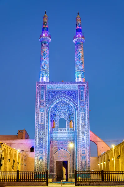 Jame mecset Yazd, Irán. — Stock Fotó