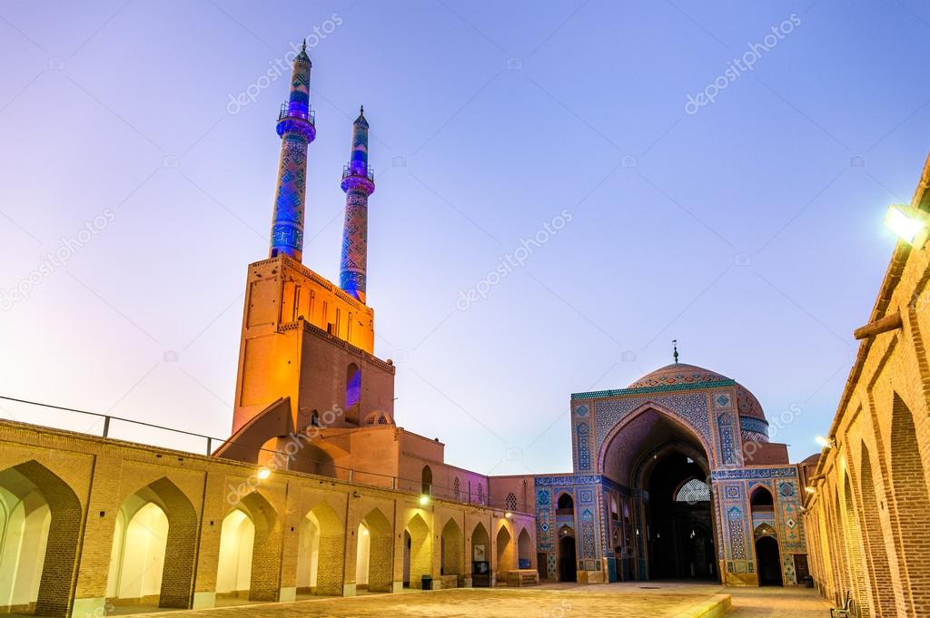 Jame Mosque of Yazd in Iran.