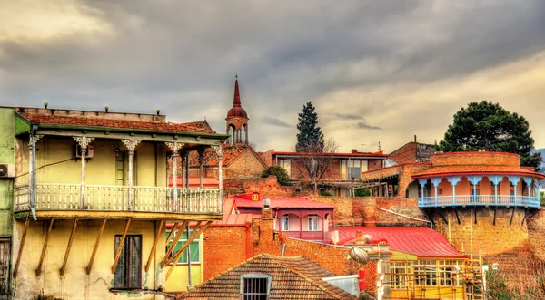 Buildings in the old town of Tbilisi — Stock Photo, Image