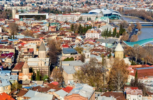 Православные храмы старого города Тбилиси — стоковое фото