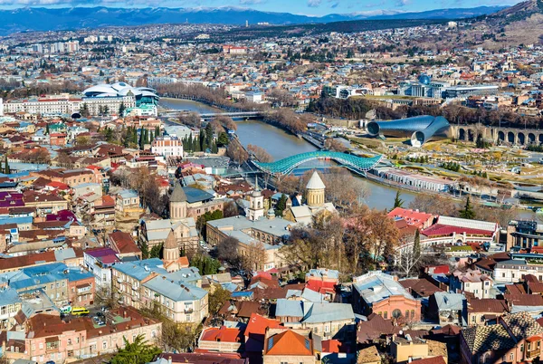 Vista aérea de Tiflis, Georgia —  Fotos de Stock