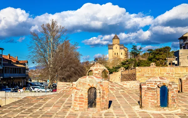 Svavel bad i Abanotubani distriktet i Tbilisi — Stockfoto