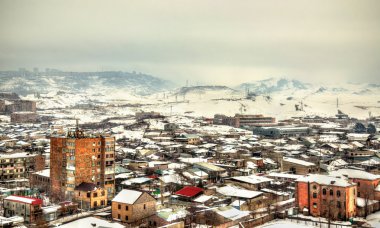 Erivan'ın Erebuni Kalesi--dan görünüm