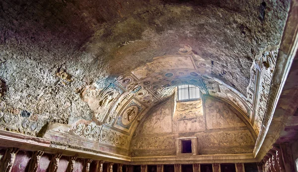 Interieur van Stabian Baden in Pompeii — Stockfoto