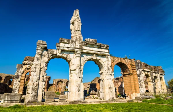 O Anfiteatro de Cápua, o segundo maior anfiteatro romano — Fotografia de Stock