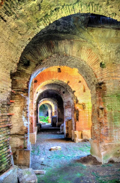 Interni dell'Anfiteatro di Capua — Foto Stock