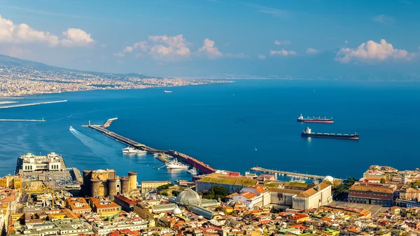 El Golfo de Nápoles visto desde Castel SantElmo — Foto de Stock