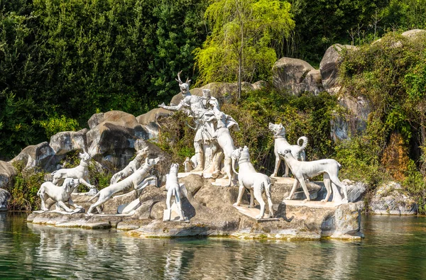 Fontana di Diana e Atteone en el Palacio Real de Caserta —  Fotos de Stock