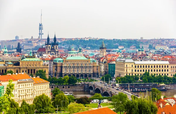 Pohled na staré město pražské — Stock fotografie