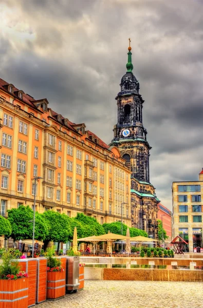 Buildings in the historic centre of Dresden — Stock Photo, Image