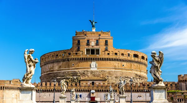 Vista de Castel SantAngelo em Roma — Fotografia de Stock