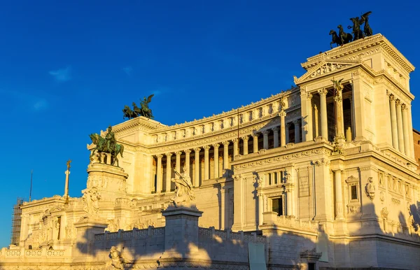 Monumento Nazionale a Vittorio Emanuele II в Риме — стоковое фото