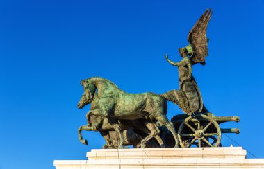 Tanrıça Victoria Vittorio Emanuele II anıtı Roma heykeli