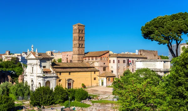 โบสถ์ Santa Francesca Romana ในโรมันฟอรั่ม — ภาพถ่ายสต็อก