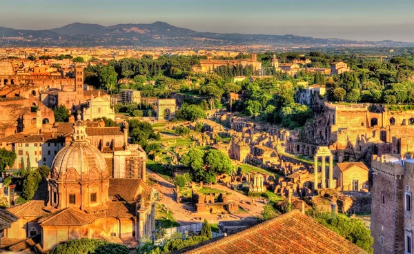 Vista aérea del Foro Romano — Foto de Stock